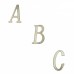 4 inch Zinc Alloy Gold Finish House Letters A-F Only